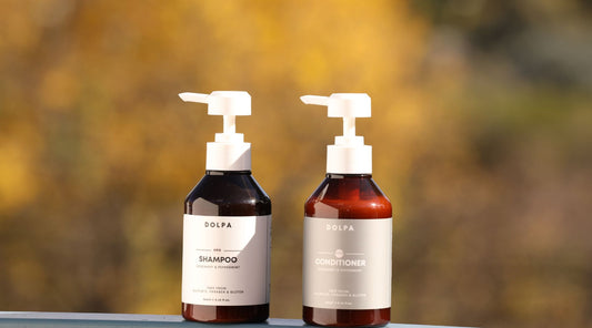 Dolpa shampoo and conditioner.