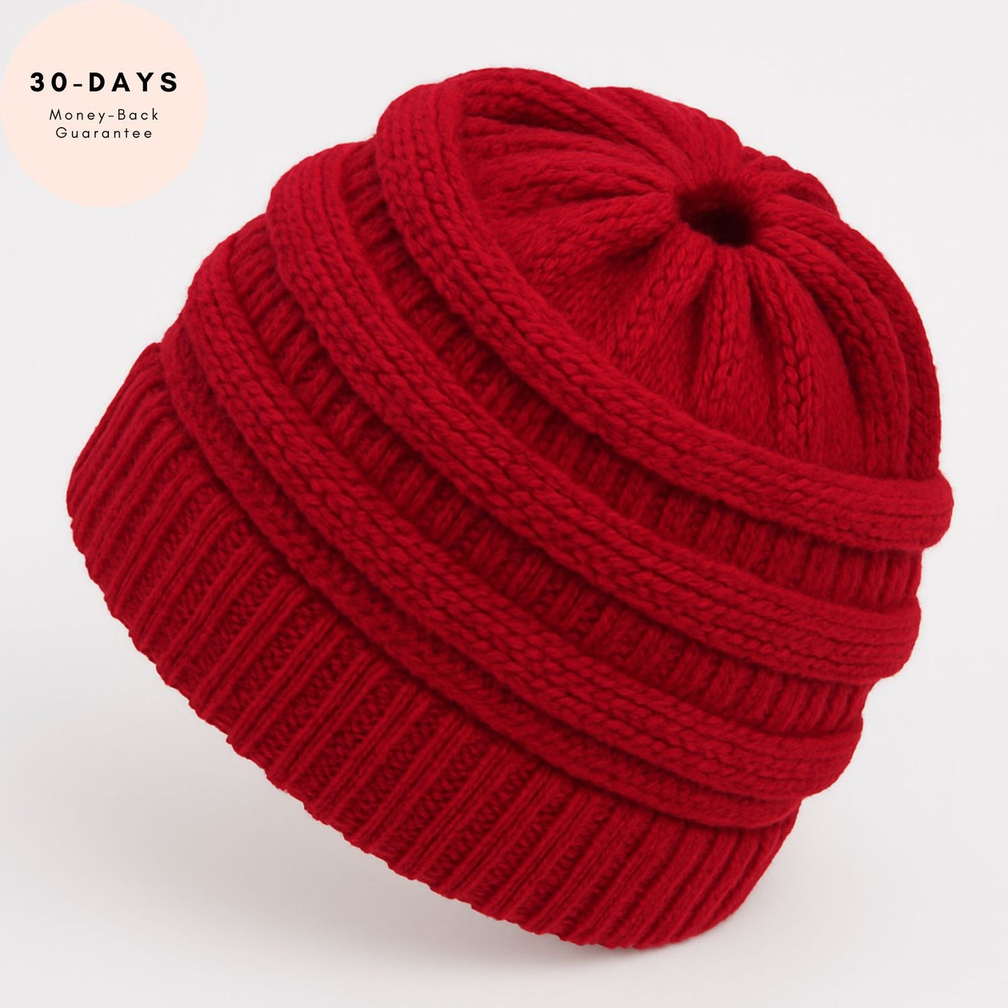 Ponytail Beanie Cap – Stretchy, Stylish & Warm