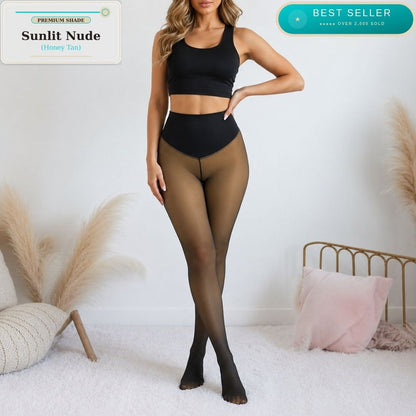 Original Magic Fleece-Lined Compression Leggings (Ebony Nude)